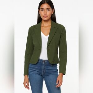 BB Dakota Olive Green Heavy Cotton Blazer Size XL
